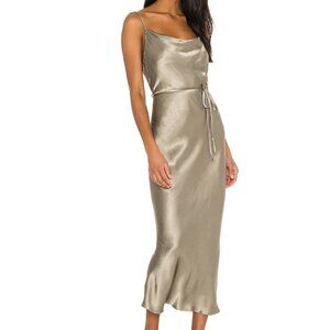 Brand New - Shona Joy La Lune Bias Cowl Midi Dress, Sage Aus 8/US 4